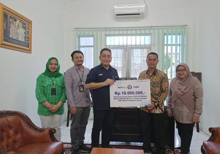 BRI BO Medan Thamrin Berikan Bantuan Khitanan Massal Kepada RSU Muhammadiyah Sumut