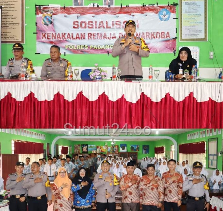 Sosialisasi Harkamtibmas, AKBP Dudung Setyawan Ajak Pelajar MAN 1 Padangsidimpuan Jauhi Kenakalan Remaja dan Narkoba