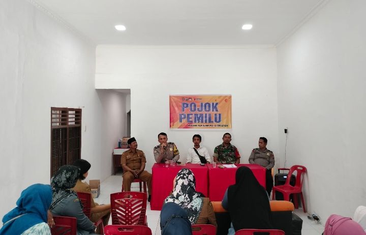 Pojok Pemilu Polsek Tanjung Balai Selatan Dapat Dukungan Masyarakat