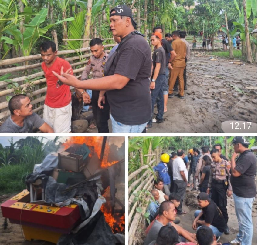 Polda Sumut Ratakan Gubuk Narkoba di Sunggal, Kapolda Siapapun Yang Terlibat Ditindak Tegas