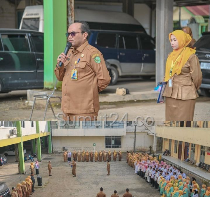 Pj Walikota Padangsidimpuan Pimpin Upacara di Halaman RSUD, Ini Pesan Pentingnya