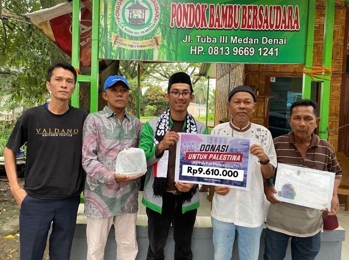 Aksi Komunitas Pondok Bambu Bersaudara Konsisten Salurkan Donasi Untuk Palestina