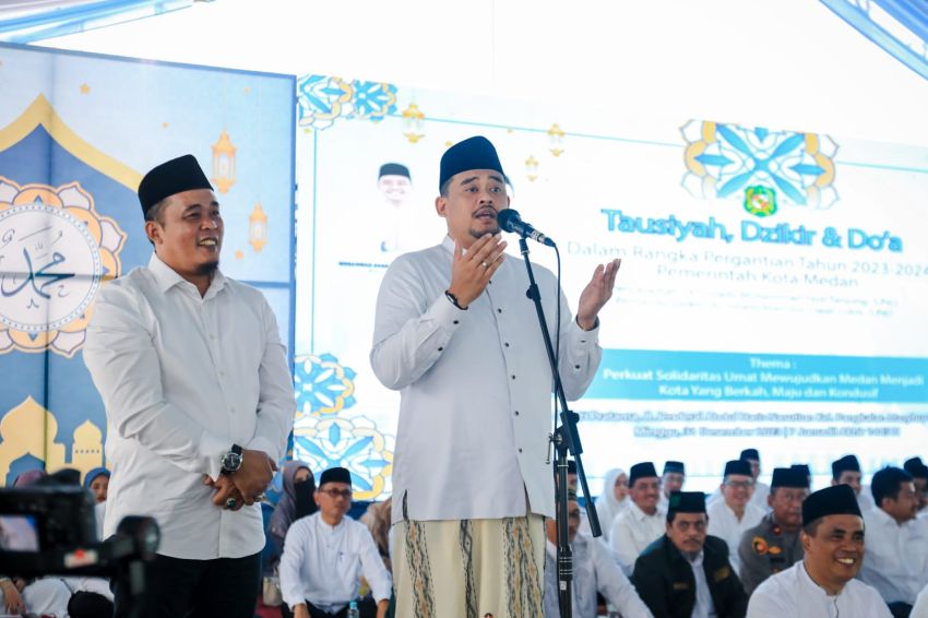 Pemko Medan Gelar Tausiyah Dzikir dan Doa Sambut Tahun Baru 2024