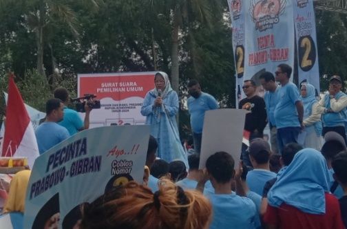 Deklarasi Pecinta Prabowo-Gibran, Hj Bunda Indah : Jangan Saling Jelek-Menjelekkan