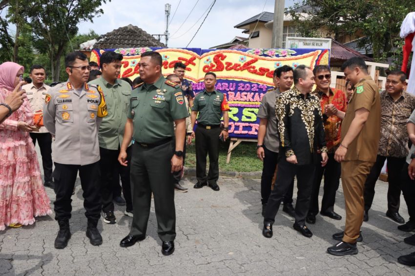 Kapolrestabes Medan Hadiri Undangan Open House Ketua DPRD Sumut di Komplek Tasbih