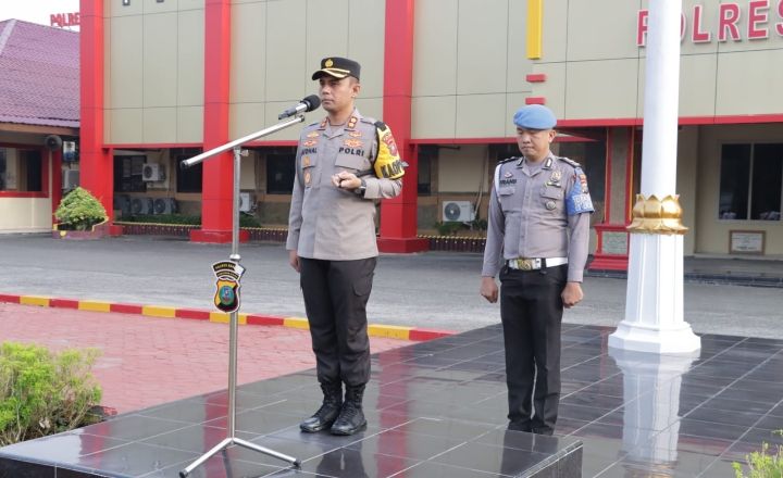 Pimpin Apel Pagi, Kapolres Asahan Ingatkan Personel, Tetap Solid, Bekerja Dengan Baik dan Ikhlas Melayani Masyarakat