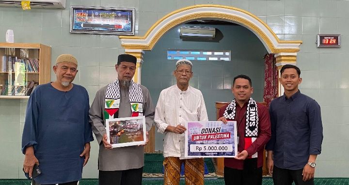 Jamaah Masjid Al Ikhwan Salurkan Donasi Palestina