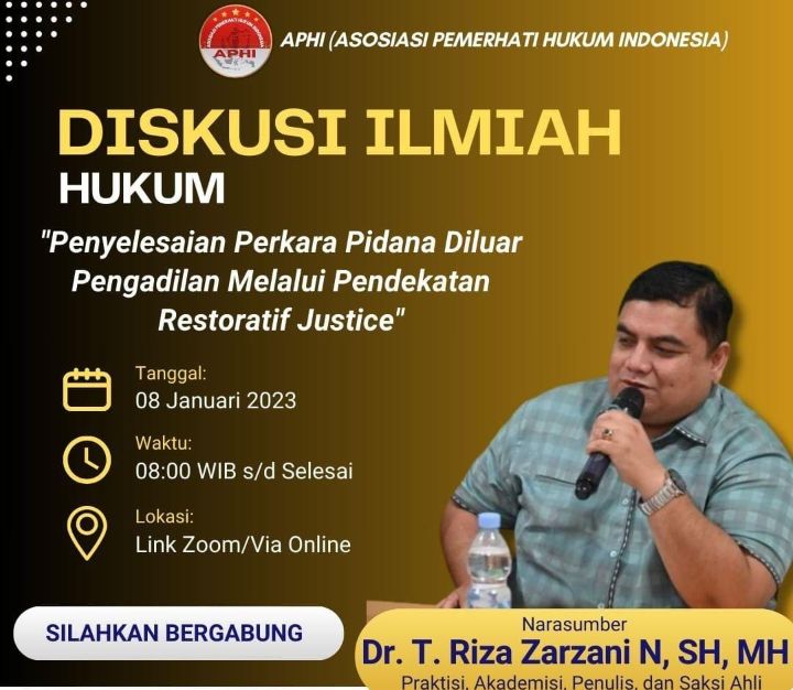 APHI Perdana Gelar Diskusi Ilmiah Hukum: Fokus Penyelesaian Perkara Pidana di Luar Pengadilan