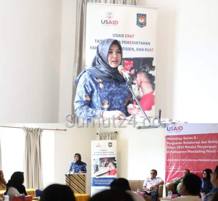 Wabup Madina Buka Workshop Penguatan Kolaborasi dan Kebijakan Percepatan Penurunan Stunting