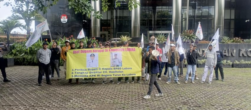 FMPB-SU DESAK KPK RI PERIKSA BUPATI LABURA DAN KEPALA BPBD LABURA