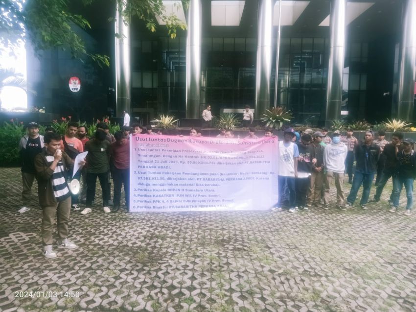 FMPB LAPORKAN BBPJN II SUMATERA UTARA KE KPK RI