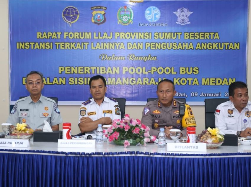 Mulai 10 Januari Bus Umum Tidak Naik Turunkan Penumpang Sepanjang Sisingamangaraja, Dirlantas Poldasu : Optimalkan Terminal Amplas