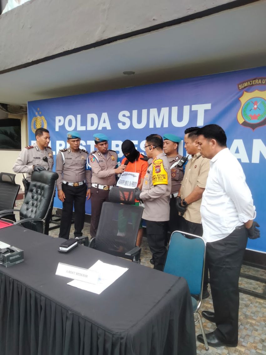 Polsek Medan Sunggal Ungkap Kasus Pembunuhan Terhadap Istri Sendiri