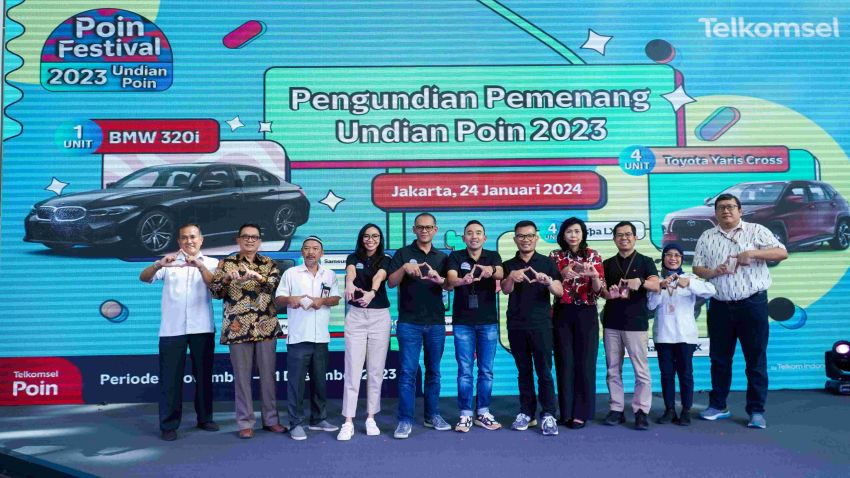 Apresiasi kepada Pelanggan Setia, Telkomsel Undi dan Umumkan Pemenang Program Undian Poin Festival 2023