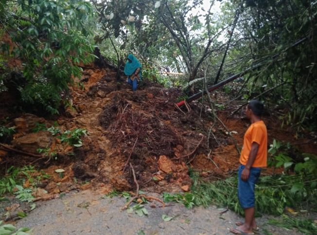 Bupati Solok Epyardi Asda Menugaskan Badan Penanggulangan Bencana Daerah (BPBD) dan Dinas Pekerjaan Umum (PU) Terkait Longsor di Nagari Lolo