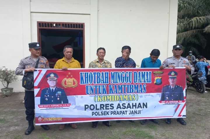 Personel Polsek Prapat Janji Gelar Khomidamas
