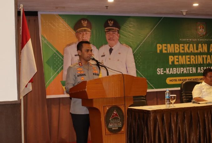 Kapolres Asahan Berikan Pembekalan Kepada Aparatur Pemerintah Desa