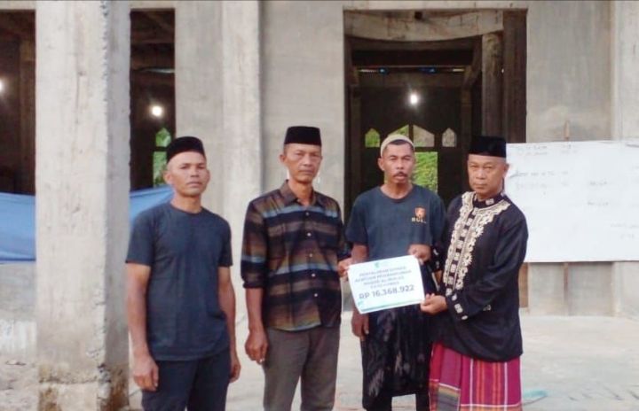 DD Waspada Salurkan Bantuan Tahap II Pembangunan Masjid Al Ikhlas Gayo Luwes