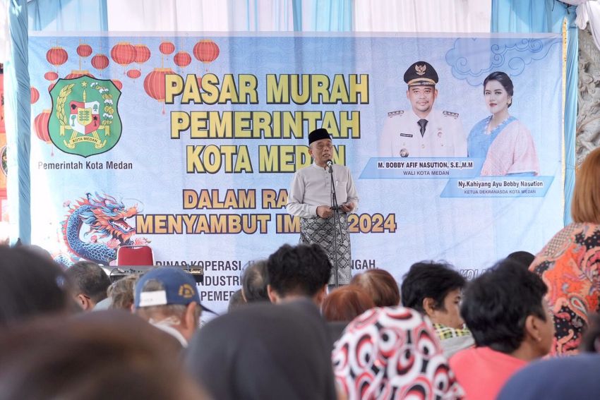 Penuhi Ketersediaan Kebutuhan Pokok Jelang Imlek, Pemko Medan Gelar Pasar Murah