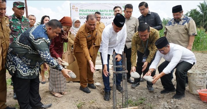DD Waspada Adakan Peletakan Batu Pertama Rumah Tahfidz Nur Amnah dan Resmikan Rumah Tempe Higienis di Bulu Cina