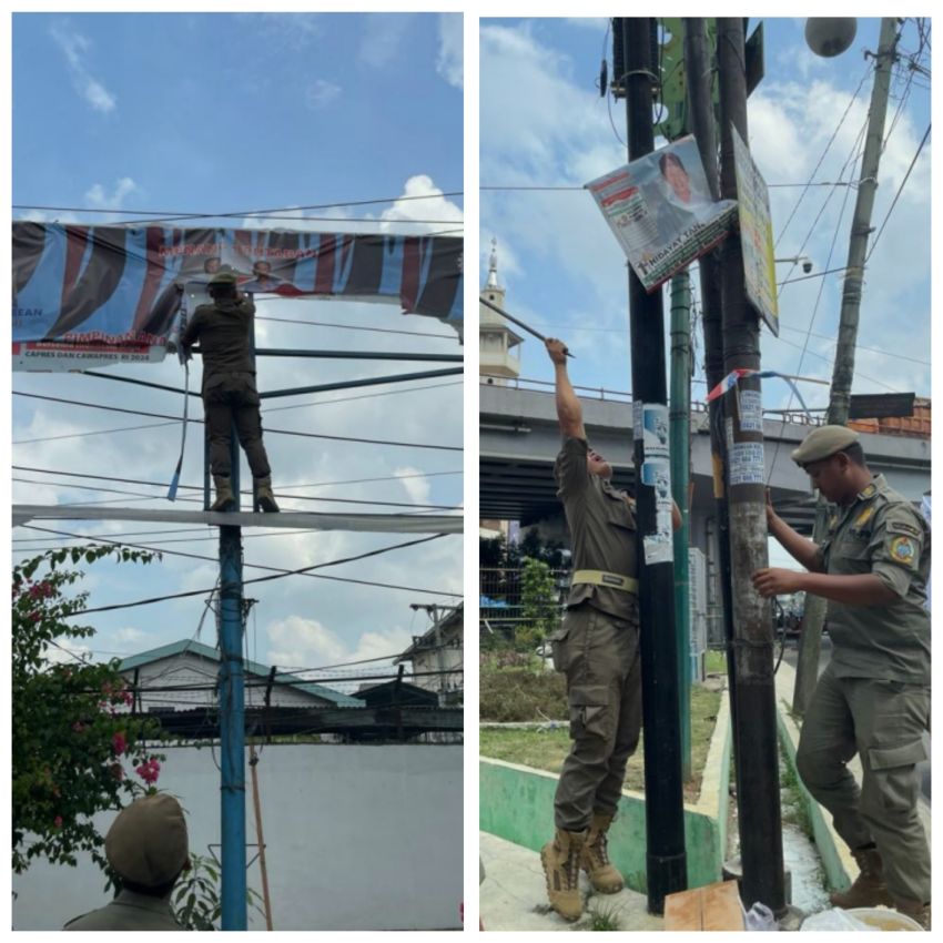 Bawaslu Sumut dan Stakeholder Gelar Apel Siaga, Patroli Bersih-bersih APK Masa Tenang Pemilu 2024