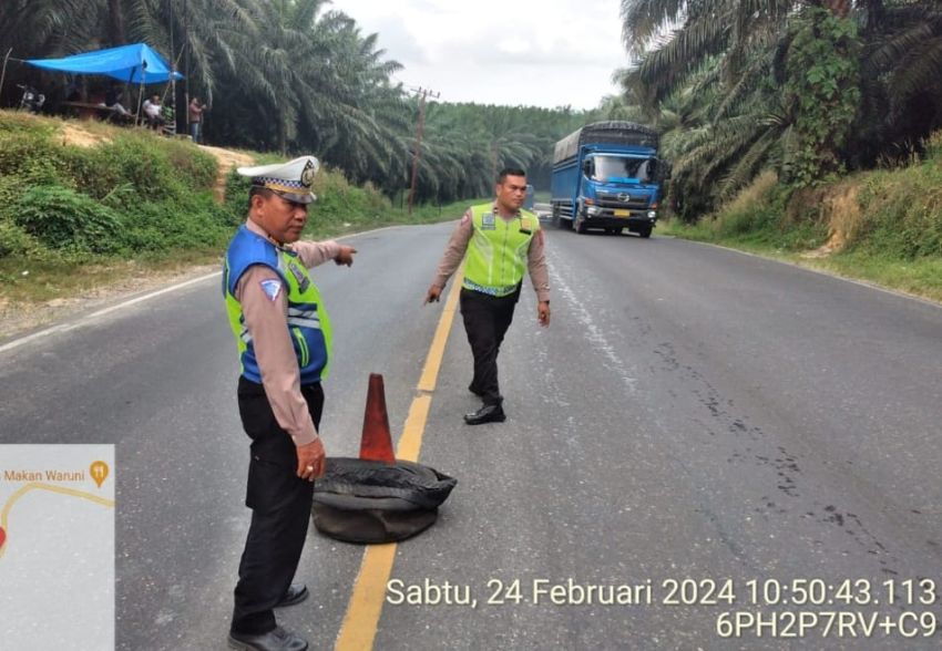 Ditlantas Polda Sumut Survey Kesiapan Angkutan Lebaran 2024 di Wilkum Polres Labusel