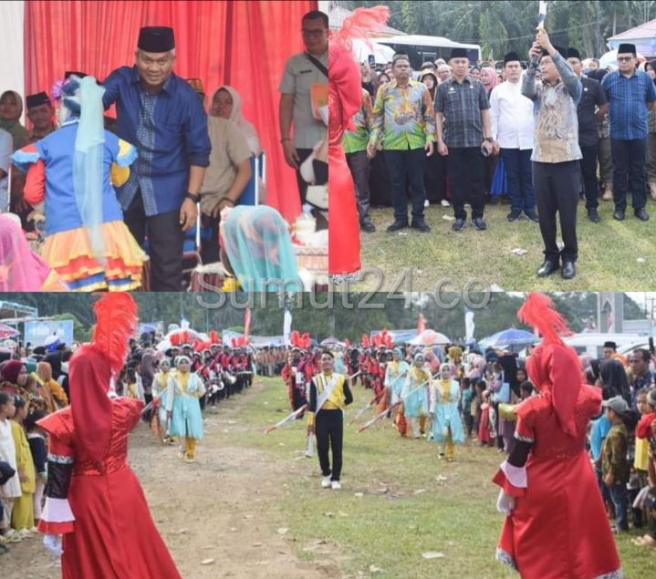 Plt Bupati Zarnawi Pasaribu Sambut Peserta Pawai Ta'aruf MTQ ke 15 Palas Tahun 2024, Ini Harapannya