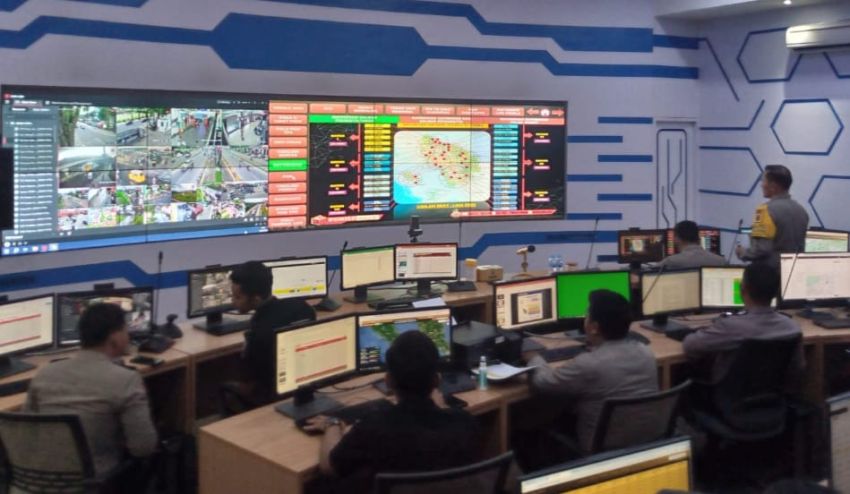 Polda Sumut Monitor Seluruh Kegiatan Pemilu dari Command Center