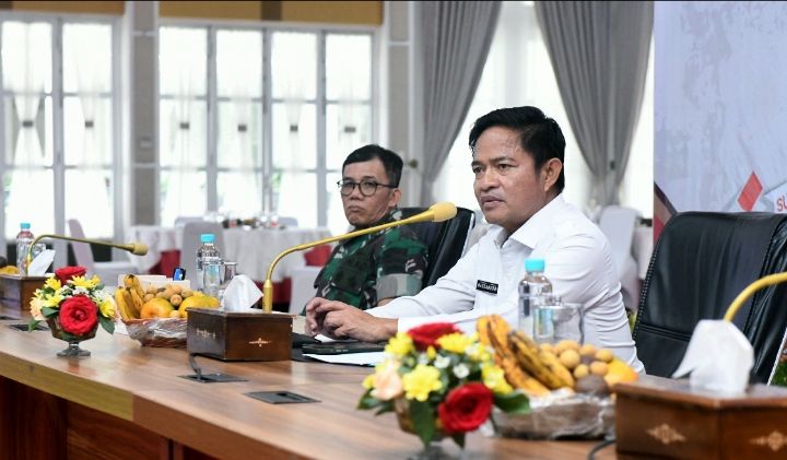 Pj Gubernur Sumut Pimpin Rakor Monitoring Pemilu