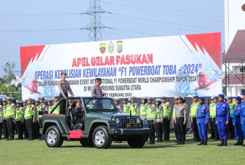 F1 Powerboat Danau Toba, Polda Sumut Rekayasa Lalulintas kota Balige