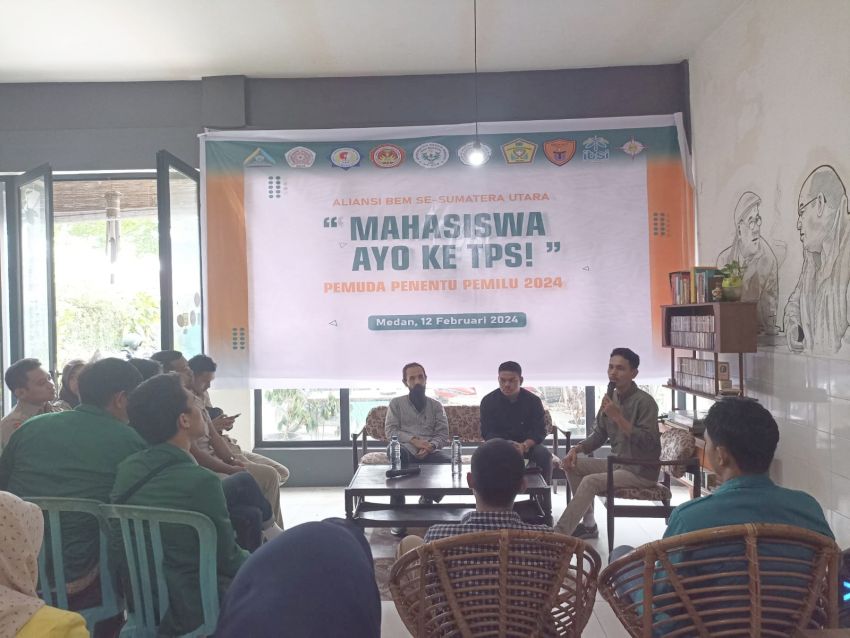 Aliansi BEM Sumut Ajak Mahasiswa Tidak Golput dan Ciptakan Pemilu Damai