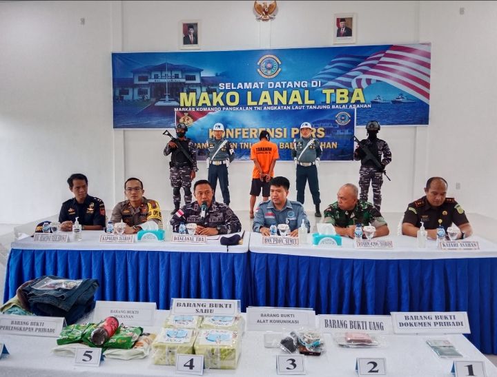 Waka Polres Asahan Hadiri Gelar Penangkapan Narkotika di MAKO LANAL T. Balai-Asahan