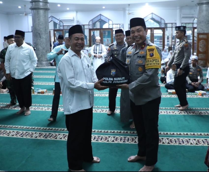 Subuh Keliling Wakapolda Sumut Ajak Masyarakat Datang ke TPS