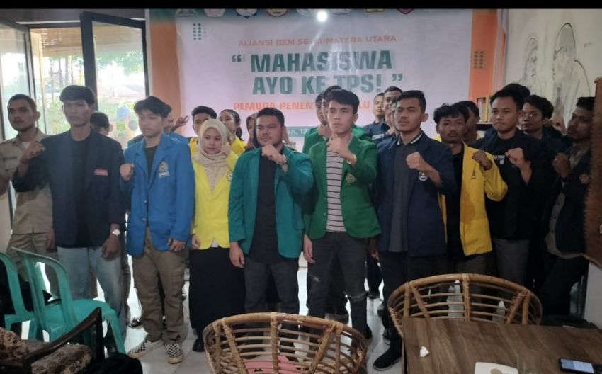 BEM se Sumut Mengajak Masyarakat ke TPS Memberikan Hak Suaranya dan Tidak Golput Pada 14 Februari 2024