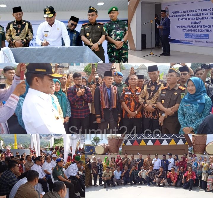 Resmikan Alun Alun Kota Padangsidimpuan, Pj Gubernur Sumut Sebut Akan Ada Multiplier Effect Positif