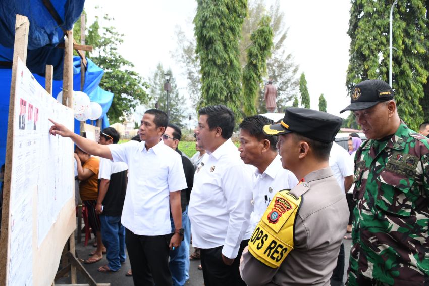 Bupati Samosir bersama Forkopimda Monitoring Pelaksanaan Pemilihan Umum Tahun 2024