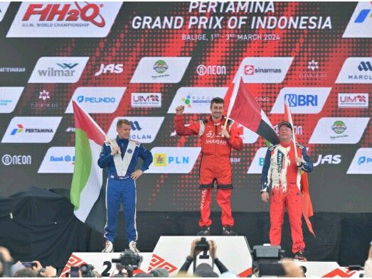 Pebalap Tim Sharjah Rusty Wyatt Juara Grand Prix Pertamina F1Powerboat, Ini Para Pemenangnya