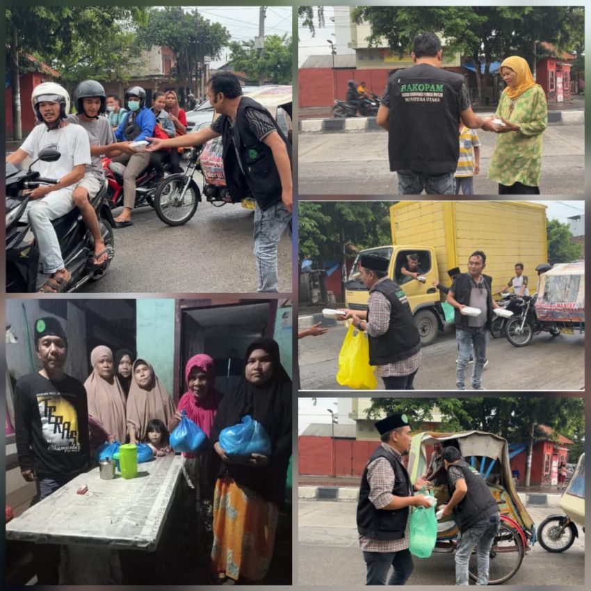 Bakopam Sumut Kembali Bagikan Makanan Berbuka dan Sembako Bagi Masyarakat, Ini Kata Ibnu Hajar
