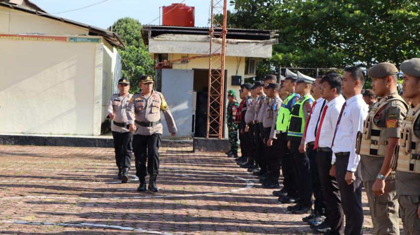 Polres Pakpak Bharat Laksanakan Apel Gelar Pasukan Operasi Keselamatan Toba