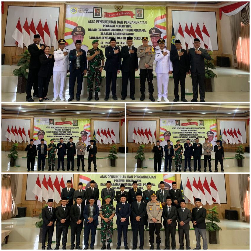 Kapolres Pakpak Bharat Hadiri Kegiatan Pelantikan Pejabat, Pengawas serta Kepala Sekolah di Lingkungan Pemerintahan Kabupaten Pakpak Bharat