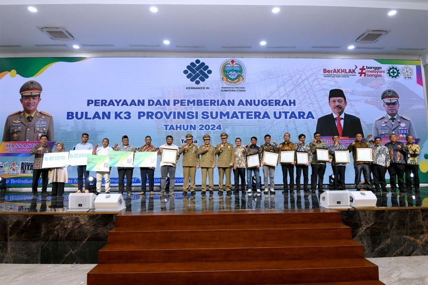 Pj Gubernur Sumut Imbau Budaya K3 Diterapkan di Seluruh Sektor