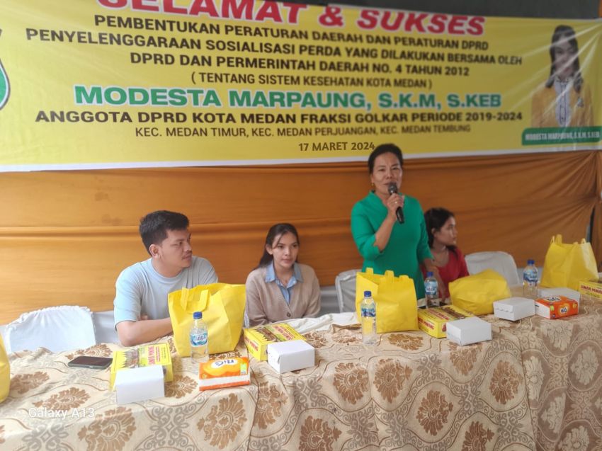 Modesta Marpaung Tingkatkan Pelayanan Posyandu dan Sosiaalisasi UHC