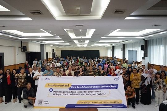 KPP Madya Dua Medan melaksanakan Sosialisasi Implementasi Core Tax Administration System (CTAS) dan Pembangunan Zona Integritas (ZI)I