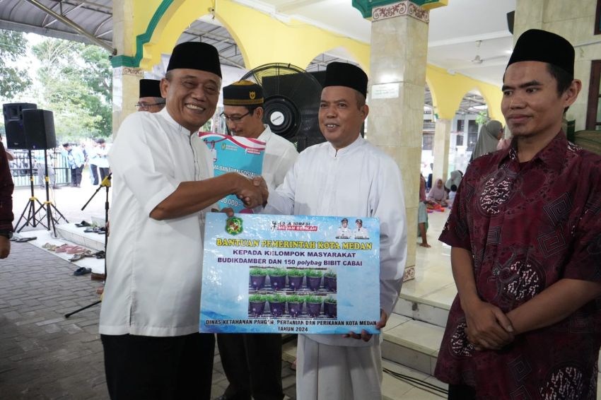 Pemko Medan Salurkan Rp50 Juta untuk Renovasi Masjid Al-Muttaqin