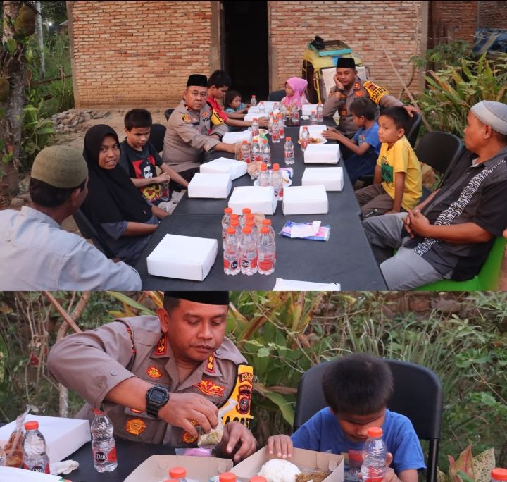 AKBP Arie Buka Puasa Bersama Keluarga Tuna Netra di Madina, Begini Ceritanya