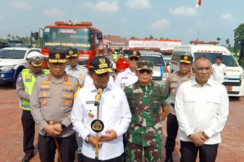 Kapolda Sumut Pimpin Apel Gelar Pasukan Operasi Ketupat Toba 2024