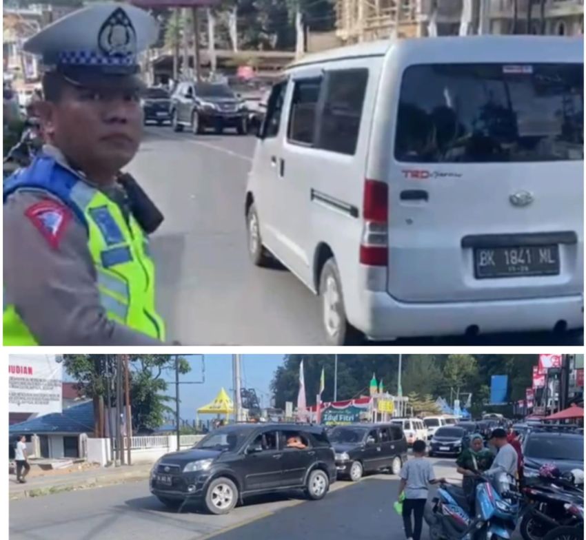 Jalur Wisata Toba Lancar, Polisi Berjaga Sepanjang Jalan