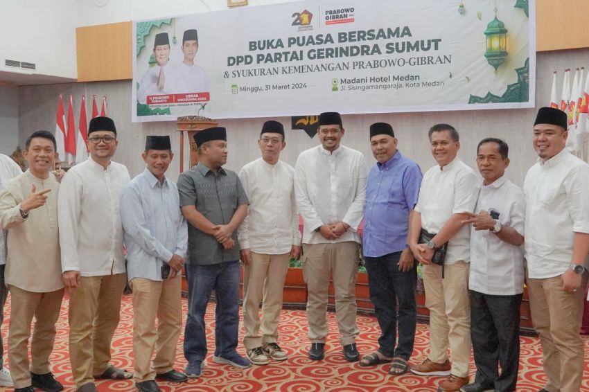 Buka Puasa Bersama DPD Partai Gerindra Sumut, Bobby Nasution Apresiasi Partai Gerindra Edukasi Masyarakat di Pemilu 2024