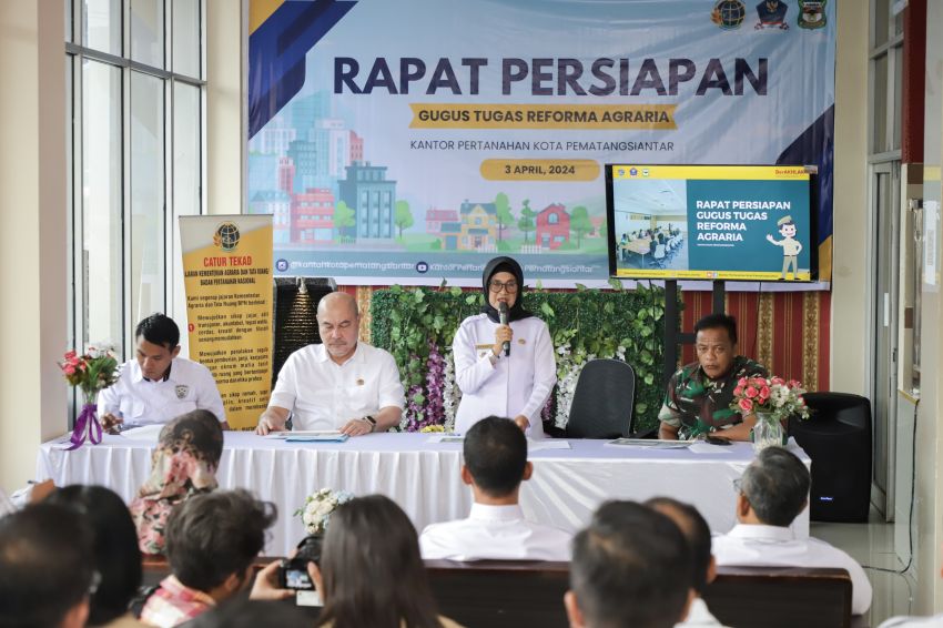 Wali Kota memimpin rapat pembentukan Gugus Tugas Reforma Agraria (GTRA)