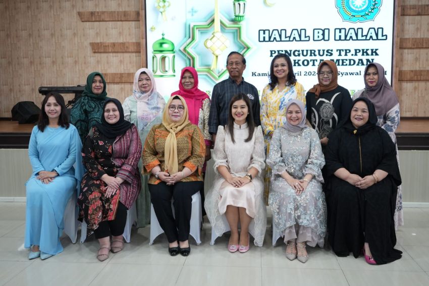Pererat Tali Silaturahmi, TP PKK Kota Medan Gelar Halal bi Halal